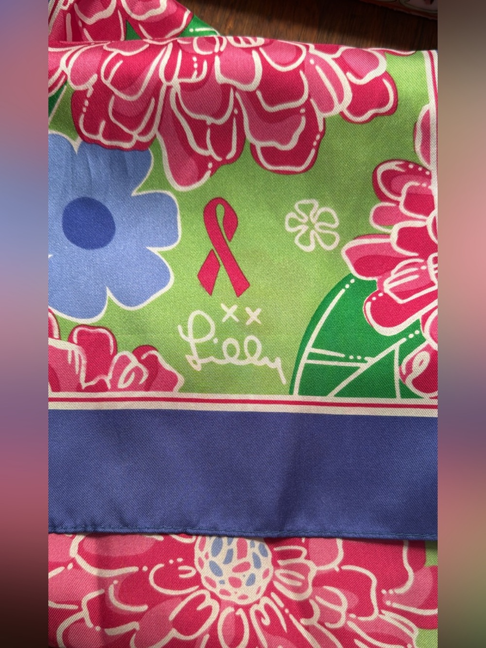 Special Edition Silk Scarf: Lilly Pulitzer x Ford Collab for Breast Cancer